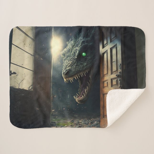 monster lurk sherpa blanket (Front (Horizontal))