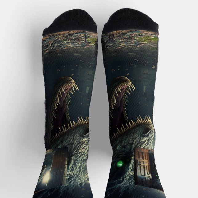 monster lurk socks (Top)