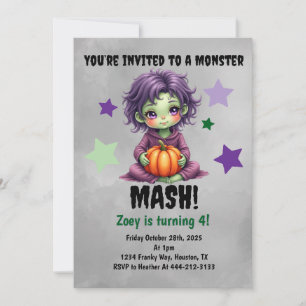 Monster Mash Birthday Party Invitation