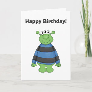 Monster Mash · Green Three-Eyed Monster Card