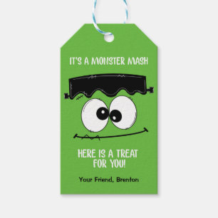 Monster Mash Halloween Favour Tags, Kids Gift Tags