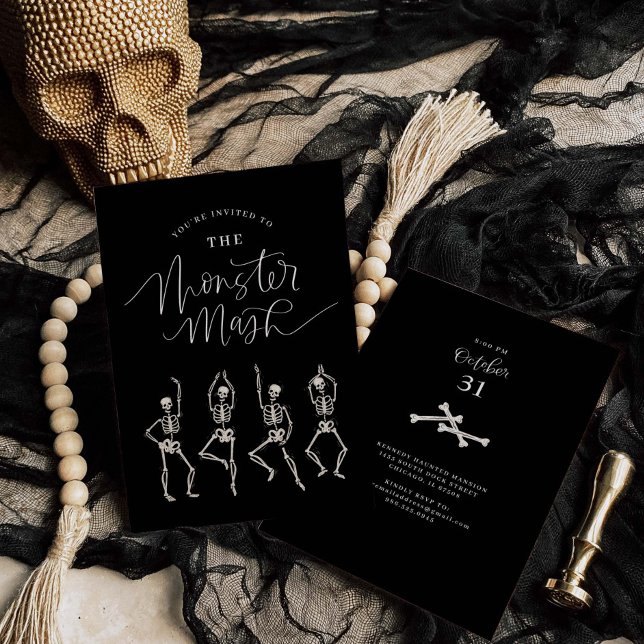 Monster Mash Halloween Party Invitation Card (Creator Uploaded)