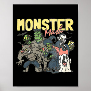 Monster Mash Happy Halloween Spooky Season Trick O Poster
