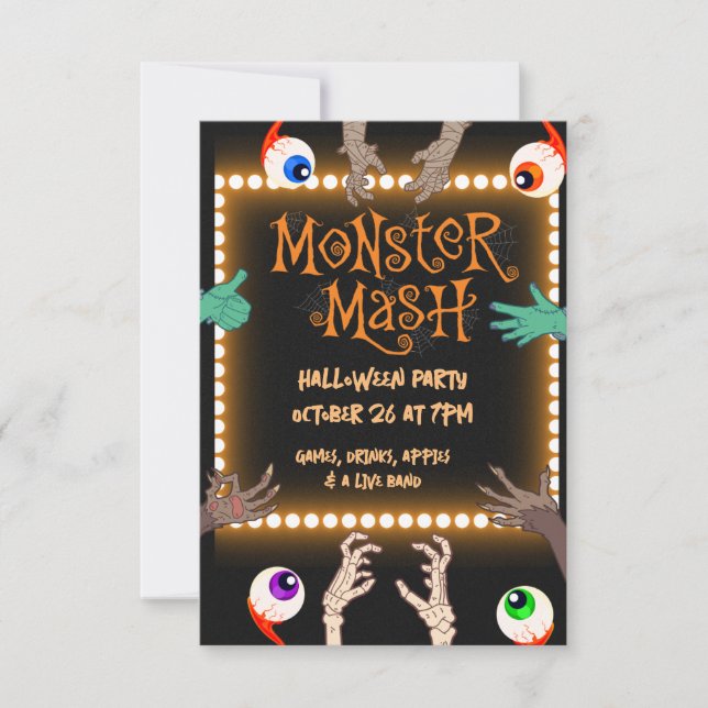 Monster Mash Invitation (Front)