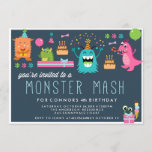 MONSTER MASH KIDS BIRTHDAY PARTY INVITATION invite<br><div class="desc">MONSTER MASH KIDS BIRTHDAY PARTY INVITATION invite</div>