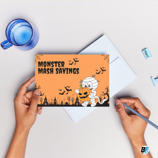 Monster Mash Saving - Happy Halloween  Postcard (#HalloweenTime)