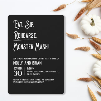 Monster Mash Wedding Rehearsal Invitation