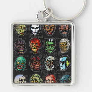 Monster Masks Colour Keychain