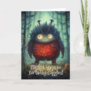Monster Mayhem...Chuckle Squatch Thank You Card