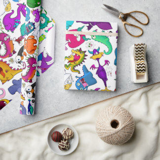 Monster Menagerie, wrapping paper