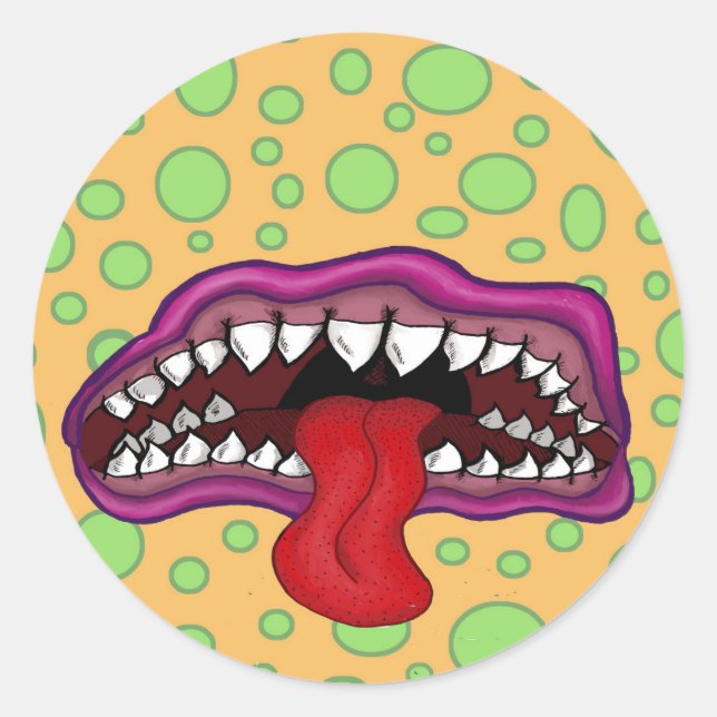 Monster Mouth Stickers (Front)
