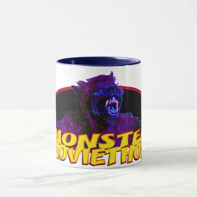 Monster Moviethon Werewolf Frenzy Mug (Center)