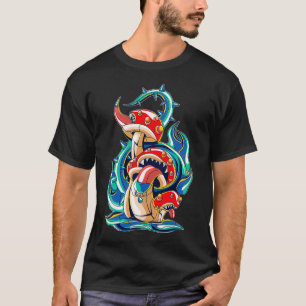 Monster Mushroom with Blue Flame Perfect Gift for T-Shirt