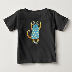 Monster Nigel Custom Name Baby T-Shirt