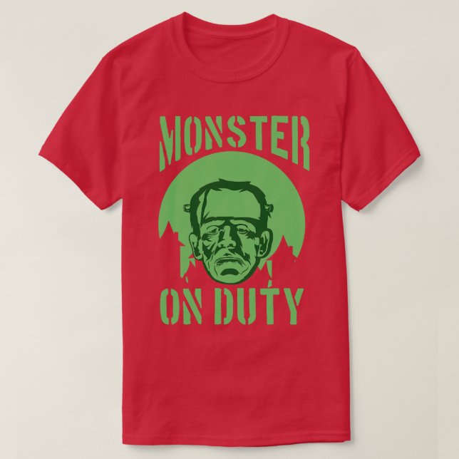 MONSTER ON DUTTY T-Shirt (Design Front)