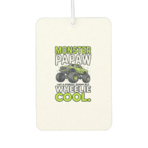 Monster Papaw Wheelie Cool Funny Monster Truck Des Car Air Freshener