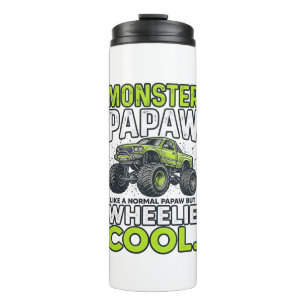 Monster Papaw Wheelie Cool Funny Monster Truck Des Thermal Tumbler