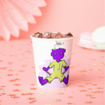 Monster paper cup