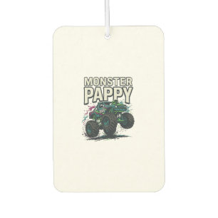 Monster Pappy Monster Truck Vintage Vector Design_ Car Air Freshener