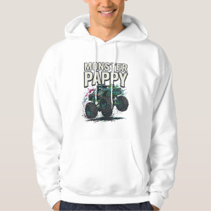 Monster Pappy Monster Truck Vintage Vector Design_ Hoodie