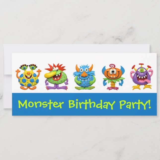 Monster Party Invitation (Front)