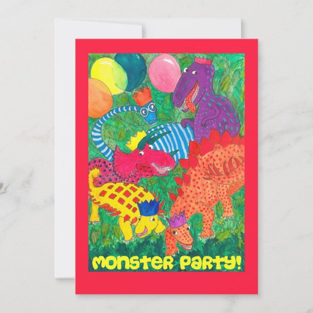 Monster Party Invitation (Front)