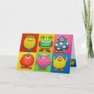 Monster Party Thank You Card