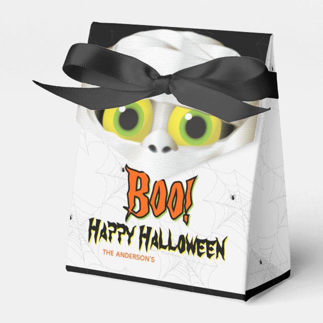 Monster Peek-A-Boo Halloween Party Favour Box (Front Side)