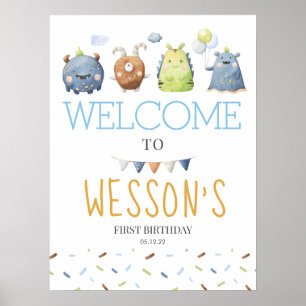 Monster Poster, Monster welcome sign