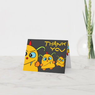 Monster Potato Pets Thank You Card