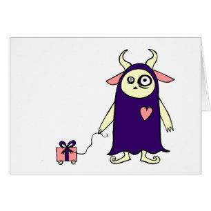 Monster Present Card