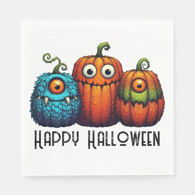 Monster Pumpkins Napkin (Front)