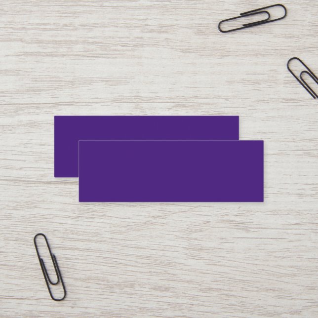 Monster Purple Mini Business Card (Front/Back In Situ)