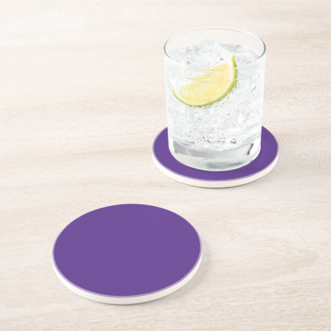 Monster Purple Sandstone Coaster (Side)