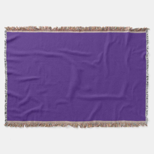 Monster Purple Throw Blanket (Front)