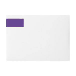 Monster Purple Wraparound Return Address Label