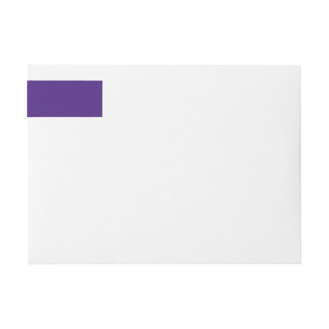 Monster Purple Wraparound Return Address Label (Front)