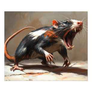 Monster rat creature photo print