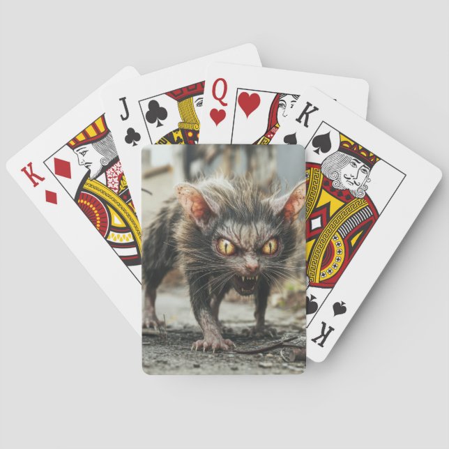 Monster rat  playing cards (Back)