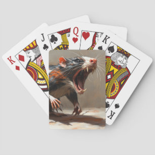 Monster rat playing cards