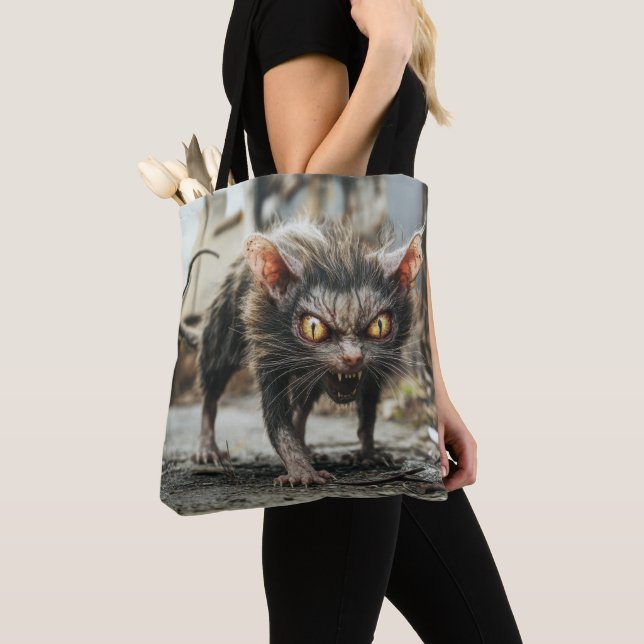 Monster rat  tote bag (Close Up)