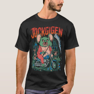 Monster Reading a Bike Ghost Rock band T-Shirt