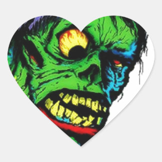 Monster Retro monsters Heart Sticker