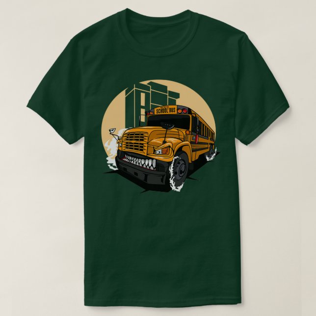 MONSTER SCHOOL BUS 2 T-Shirt (Design Front)