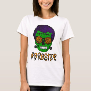 Monster Skull Broster Brother Halloween Matching F T-Shirt
