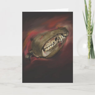 Monster Skull Halloween Card