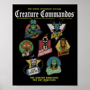Monster Squad Badges Performance Poster