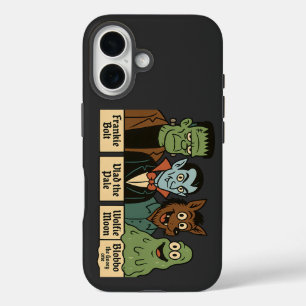 Monster Squad Portrait Cute Halloween Art iPhone 16 Case