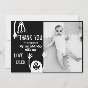 Monster Thank You Card With Photo