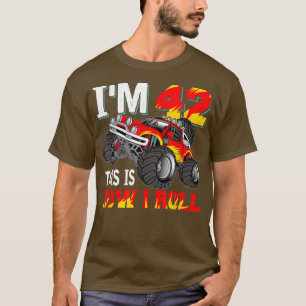 Monster Truck 42nd birthday boy 42 years old Birth T-Shirt